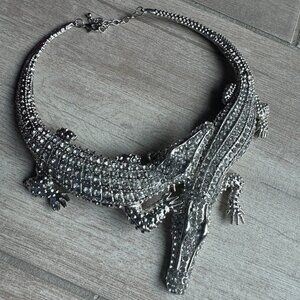 UNIQUE Alligator Choker Necklace